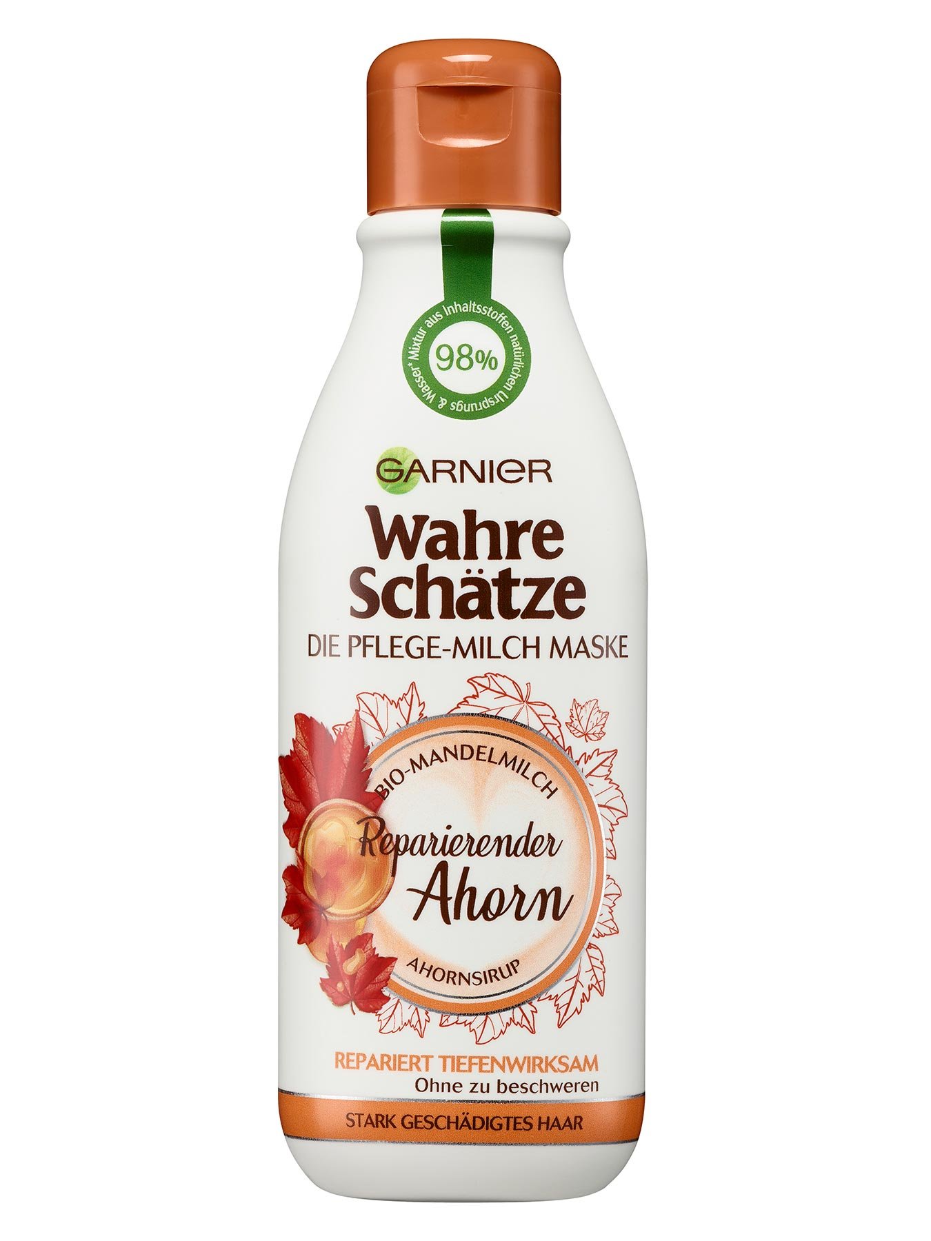 Pflegemilch-Maske-Wahre-Schaetze-Reparierender-Ahorn-250ml-Vorderseite-Garnier-Deutschland-gross